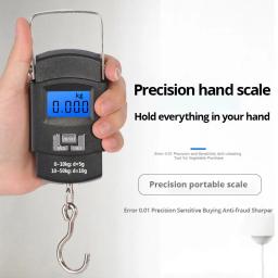 Balança Digital Portátil para Bagagem 50kg com Display LCD e Régua para Malas de Viagem - Image 2