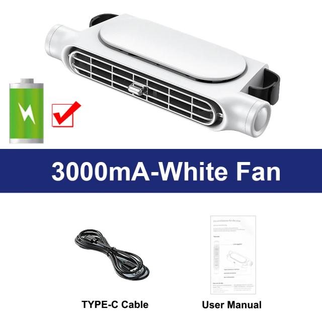 Ventilador de Carro 3 Velocidades Ajustáveis 5V USB