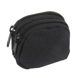 Bolsa de moedas de bolso com zíper duplo de nylon, bolsa tática molle leve ao ar livre, porta-cartões pequeno, chaves, cinto de armazenamento, bolsa de cintura - Image 2