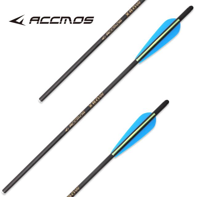12 Peças de Flecha de Carbono OD8.8mm ID7.6mm 20 Polegadas para Balestra, Spine 400, Acessórios DIY para Arqueria, SEM Pontas de Flecha