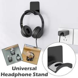 Suporte para fone de ouvido para jogos Suporte universal para fone de ouvido Suporte para montagem na parede Suporte para rack de fone de ouvido - Image 2