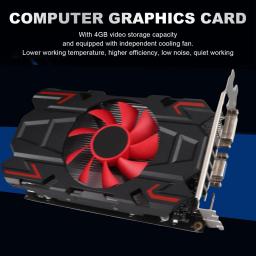Placa Gráfica HD7670 4GB DDR5 128bit com Ventilador de Resfriamento, Suporte para Interface Multimídia HD 2560x1600, Placa Gráfica para Jogos DVI VGA - Image 5