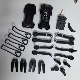 E88 rc drone acessórios peças de reposição ab lâmina hélices protetora corpo principal escudo base/motor motores peças reposição quadcopter - Image 1
