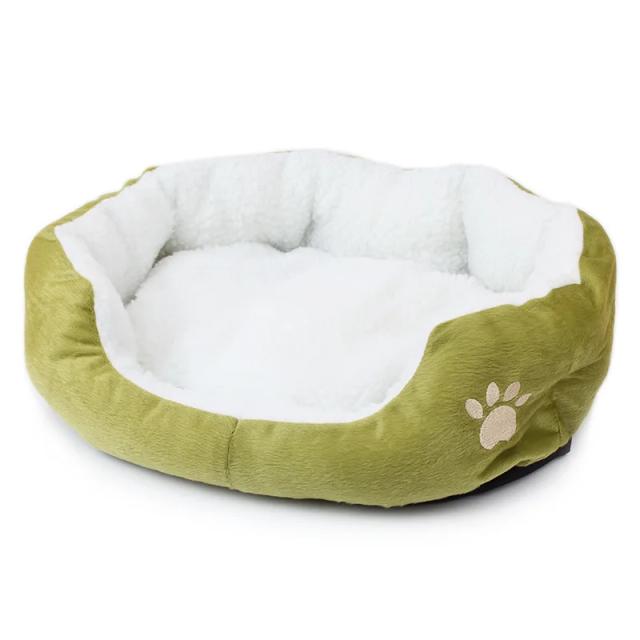 Cama para Cães de Pelúcia Sherpa, Cama Macia para Animais de Estimação, Design Aconchegante de Urso, Suprimentos para Animais de Estimação