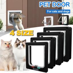 Porta para animais de estimação para janelas, porta interna grande para gatos, portas para animais de estimação, portas externas para gatos, 4 modos de travamento, adequada para janela e parede - Image 2