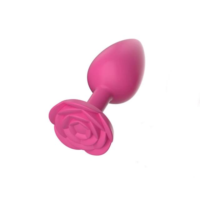 Plug Anal Pequeno, Médio e Grande, Joia Anal, Treinador Anal, Dildo, Flor de Rosa para o Ânus, Contas Anais de Silicone, Conjunto de Plugs Anais, Brinquedo Sexual para Homens, Mulheres e Gays
