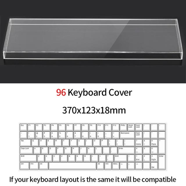 Capa Protetora Acrílica Transparente para Teclado Mecânico e Mouse - Proteção Completa
