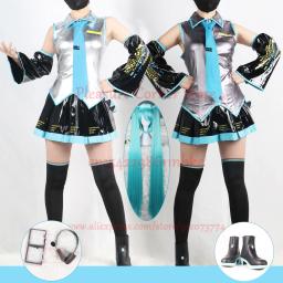 2025 Hatsune MIKU VOCALOID Cosplay Vestido Miku Fórmula Roupas Segundo Anime Hatsune Miku Cosplay Roupas Miku Cosplay Ternos - Image 1
