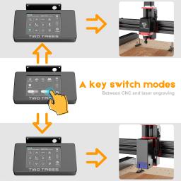 TTC450 Pro para CNC 3018, Router Atualizado com Área de Trabalho de 460x460mm, Spindle de 72W, Router para Madeira, Gravador e Cortador para Bricolagem em Madeira e PCB - Image 4