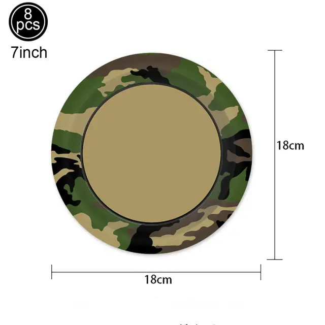 Camo festa decoração pratos de papel copos guardanapos toalha de mesa banner camuflagem utensílios de mesa para menino camo caça