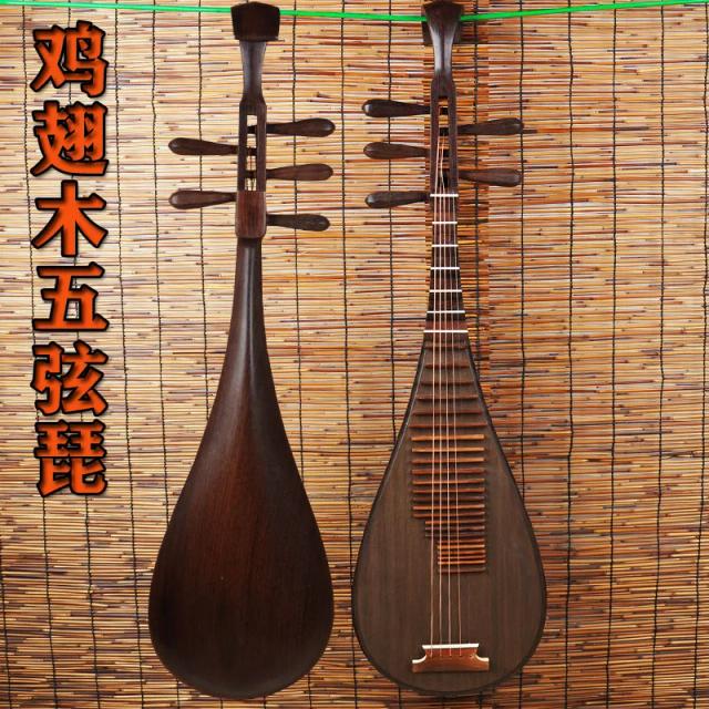 Lute Chinesa Pipa de Cinco Cordas Painel Tang 5 Cordas