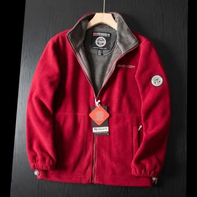 Outono inverno à prova de vento velo acolchoado jaqueta para homem anti-congelamento quente grosso casaco masculino polar frio tamanho grande lazer casaco