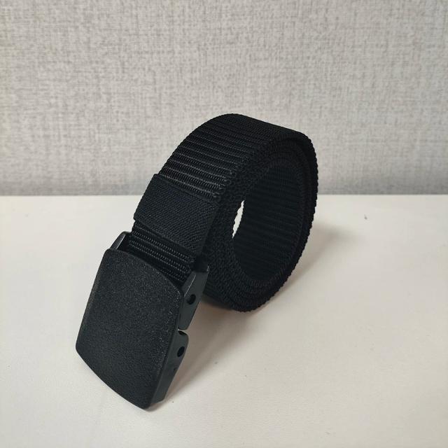 Cinto de Lona Masculino Casual Outdoor 120cm Fivela YKK Não Metálica