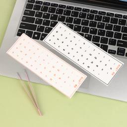 [Linguagem russa] adesivo de teclado com filme rasgo, adesivo para chave de laptop de mesa, filme único, adesivo de gravação lateral universal - Image 4
