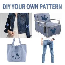 Apliques de Jeans para Roupas - Adesivos Termocolantes e de Costura, Suprimentos DIY para Calças e Jaquetas - Image 6