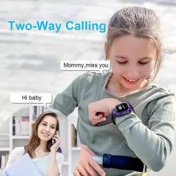 Relógio Inteligente Infantil com Cartão SIM, GPS, Câmera HD, Chamada de Vídeo, Monitor de Localização SOS, Smartwatch para Meninos e Meninas, Presente para Estudantes HT30 - Image 5