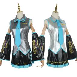 2025 Hatsune MIKU VOCALOID Cosplay Vestido Miku Fórmula Roupas Segundo Anime Hatsune Miku Cosplay Roupas Miku Cosplay Ternos - Image 4