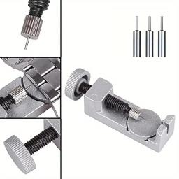 Ferramenta de curiosidade de relógio de metal, abridor de capa traseira, pulseira de substituição, removedor de pinos de ligação, kit de reparo de relojoeiro - Image 4