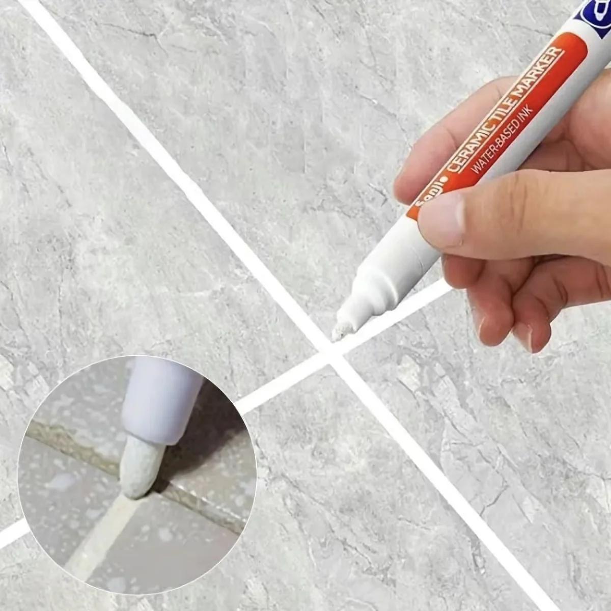 1pc à prova dwaterproof água telha marcador grout caneta parede costura caneta para telhas piso banheiro descontaminação costura ferramentas de reparo, para hotel - Image 1