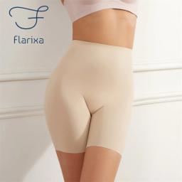 Flarixa sem costura cintura alta feminina perna longa cinto calcinha confortável sem costura calcinha longa barriga apertada sem costura shorts calcinha - Image 1
