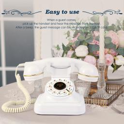 Telefone Livro de Mensagens de Áudio para Casamentos, Mensagens de Voz para Convidados, Livro de Mensagens de Boas-Vindas para Banquetes, Telefone para Mensagens de Chegada, Celebrações de Aniversário - Image 1