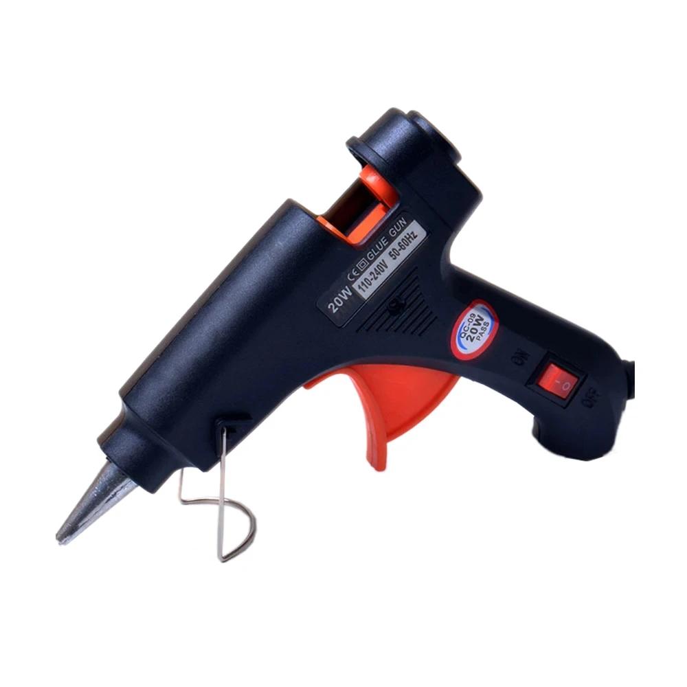 Mini Pistola de Cola Quente 20W DIY Reparo Doméstico 7mm Bastões de Cola