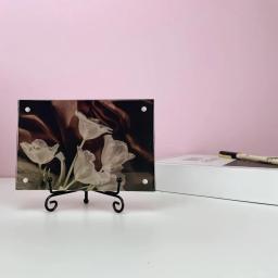 1pc ferro preto diy artesanato suporte livro titular foto pedestal tigela moldura placa rack expositor cavalete suportes de armazenamento - Image 5