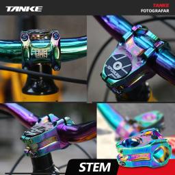 Tanke mtb mountain bike haste liga de alumínio ultraleve alta resistência curto 31.8x28.6mm bicicleta cnc haste dh/am/xc peças mesa 565 - Image 3
