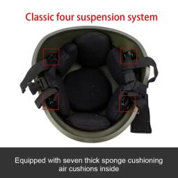BOOIU M88 Capacete tático de aço FRP Capacete à prova de explosão Capacete protetor de fibra de vidro de 1,3 kg adequado para treinamento ao ar livre - Image 6