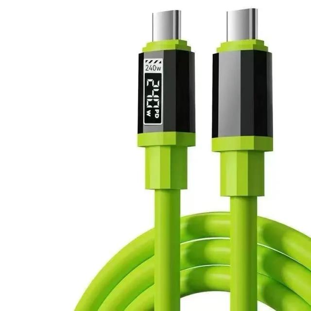Cabo USB Tipo C para Tipo C 240W Carregamento Rápido Universal