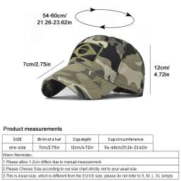 Boné de beisebol masculino camuflado do exército, boné bordado com bandeira do brasil, esportes ao ar livre, chapéu tático para pai, casual, caça - Image 6