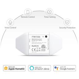 Meross HomeKit: Novo Abridor de Porta de Garagem Inteligente WiFi com Sensores e Controle Remoto, Compatível com Alexa, Google Assistant e SmartThings - Image 2