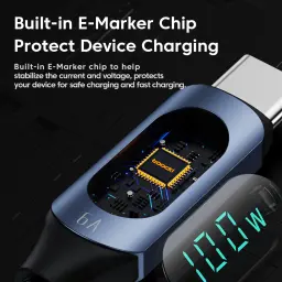 Toocki-Tipo C para Cabo Tipo C, Carregador de carregamento rápido PD, USB para USB C, Cabo de exibição para Macbook, iPad, Cabo de dados, 100W - Image 5