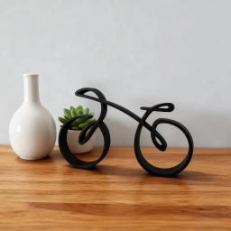 Modelo de Bicicleta Minimalista, Escultura Elegante Impressa em 3D para Decoração de Mesa, Presente para Ciclistas - Image 3