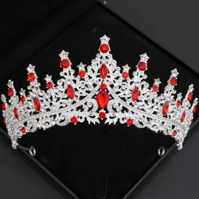 Tiaras e coroas de cristal barroco para mulheres strass baile diadema bandana nupcial casamento acessórios para o cabelo jóias coroa tiara