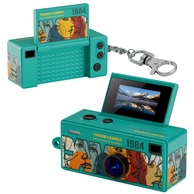 Câmera Digital Retrô G62 1080P HD com Tela Flip