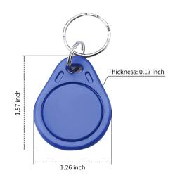 10/50/100 peças 13.56mhz rfid keykobs somente leitura s50 proximidade ic cartão inteligente token tag chave fobs para sistema de controle de acesso - Image 6
