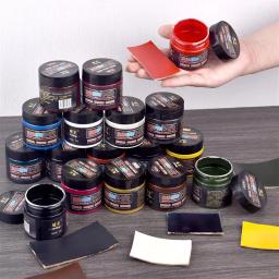 50g/garrafa de couro coloração pigmento corante líquido reparação couro remodelação para saco assento carro sapatos tênis couro cuidados com a pele artesanato - Image 3