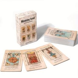 Baralho de Cartas de Tarô Retrô 2026 com Guia – Presente para Iniciantes em Adivinhação e Leitura de Tarô - Image 4