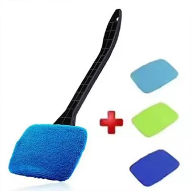 Kit Escova Limpeza Vidros Carro Cabo Longo para Para-brisa e Janelas