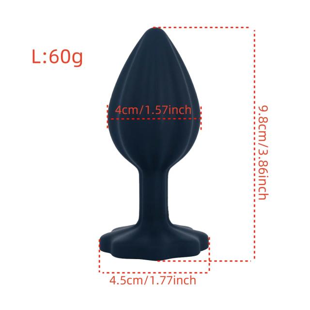 Plug Anal de Silicone Macio em 3 Tamanhos, Mini Plug Anal, Brinquedos Eróticos para Homens, Mulheres e Casais Gays, Estimulador de Próstata Anal para Adultos, Dildo