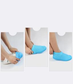 Capas de sapato impermeáveis, capas de borracha antiderrapantes para dias chuvosos, protetores de bota reutilizáveis m/l, acessórios para clima molhado - Image 2