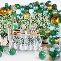 Guirlanda de Folhas de Hera Verde Artificial 4/10M, Planta Falsa Pendente para Decoração de Parede de Jardim, Casamento, Festa e Casa - Image 5