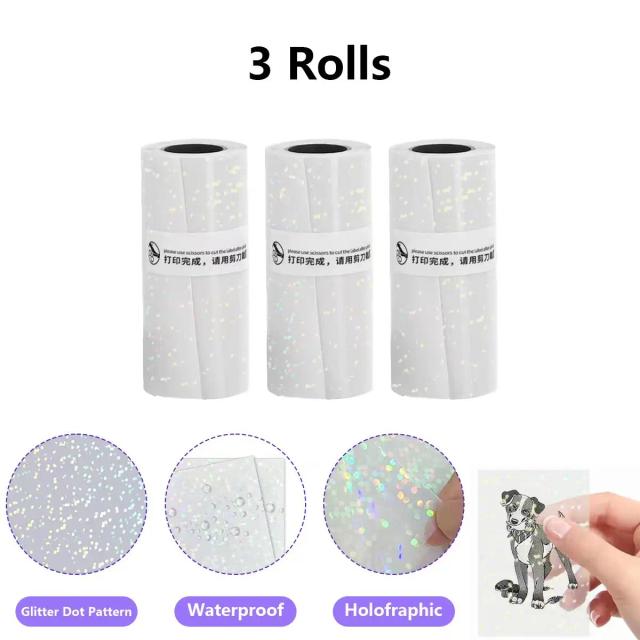 Rolos de Papel Térmico Autoadesivo Transparente 57mm x 3m