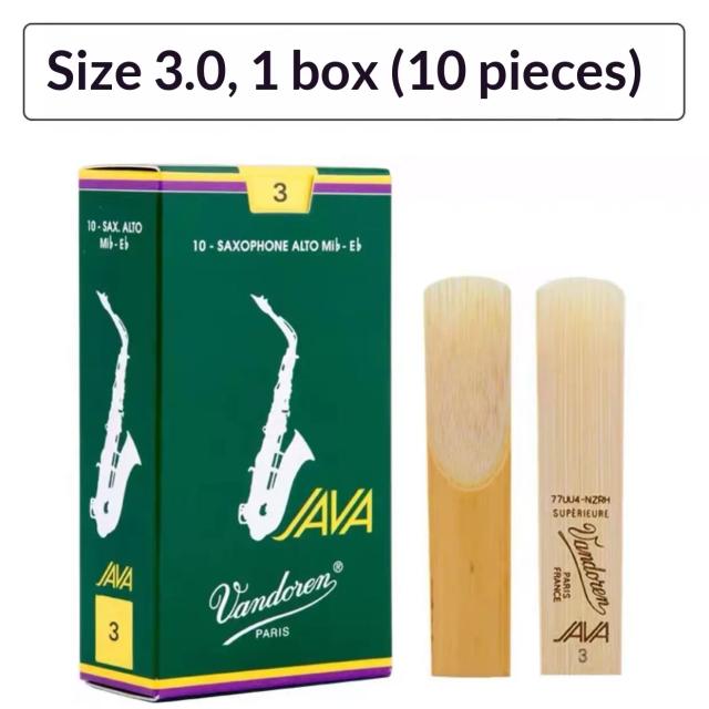 Oferta Imperdível: Palhetas Vandoren para Saxofone Alto (Caixa Verde/Vermelha/Azul) 10 Peças / Palhetas para Saxofone Tenor (2.0/2.5/3.0) 5 Peças - Instrumentos Musicais