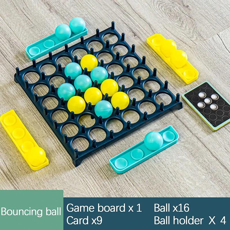 Crianças bola quicando jogo de tabuleiro de interação pai-filho criança jogar jogo de bola divertido jogo de festa