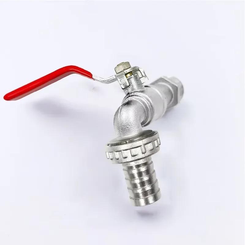 Torneira de latão para irrigação de jardim, 1/2 polegadas, tanque ibc, válvula de saída única, substituição anticongelante, acessórios para varanda ao ar livre - Image 1