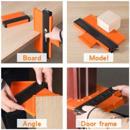 Medidor de contorno moldar madeira medida régua telha laminado telhas meethulp calibre forma irregular duplicador ferramenta marcação madeira - Image 6