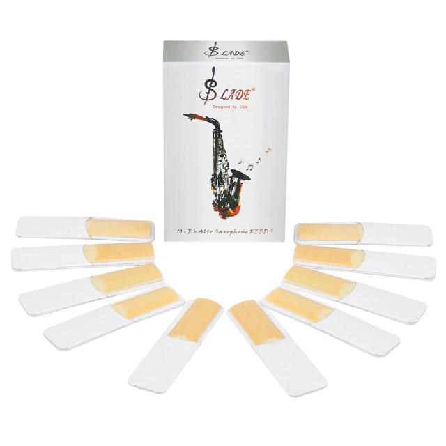 10 pçs eb alto sax palheta saxofone palhetas força 2.0 2.5 3.0 saxofone palheta instrumento de sopro acessórios