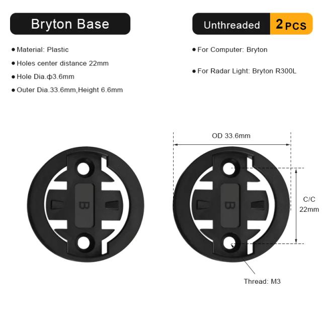 Base de Montagem para Ciclocomputador Garmin, Bryton, Wahoo - Plástico Resistente